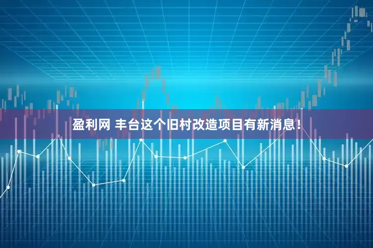盈利网 丰台这个旧村改造项目有新消息！