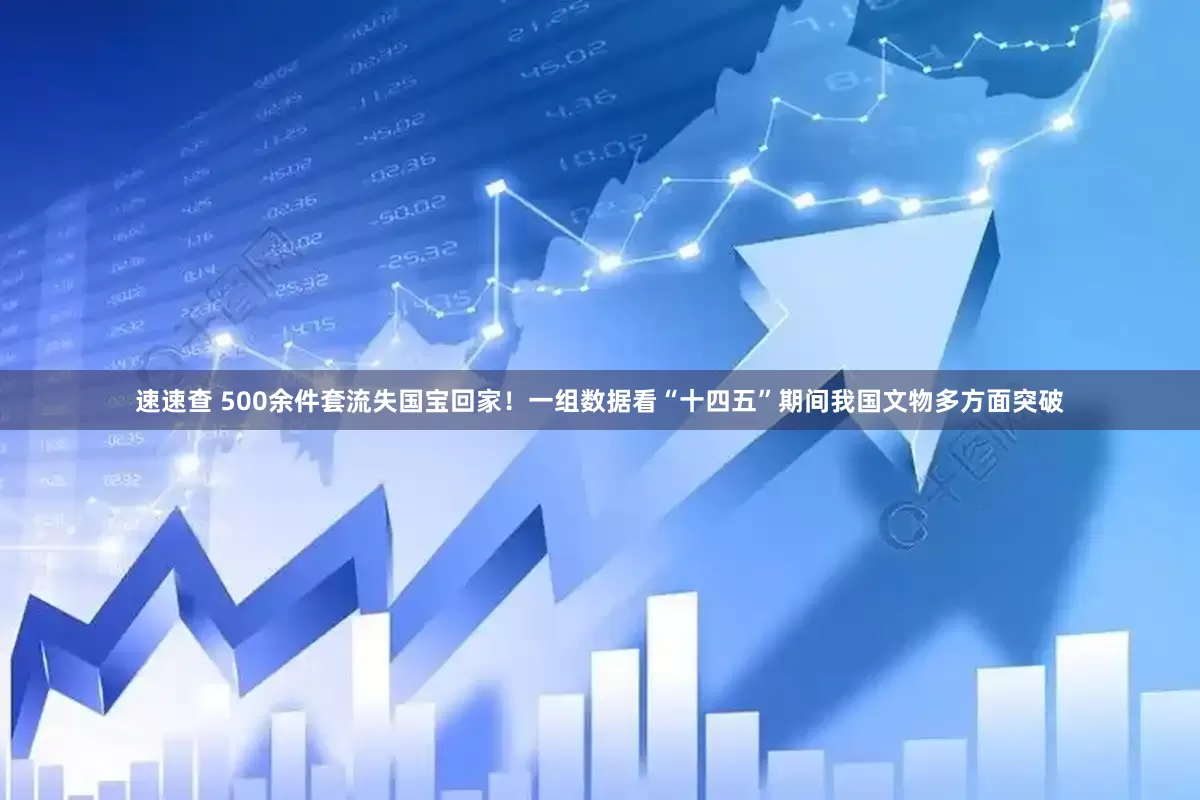 速速查 500余件套流失国宝回家！一组数据看“十四五”期间我国文物多方面突破