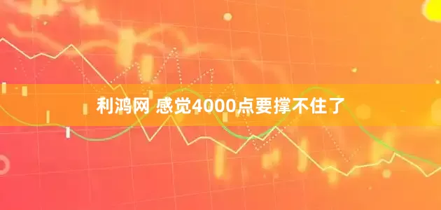 利鸿网 感觉4000点要撑不住了