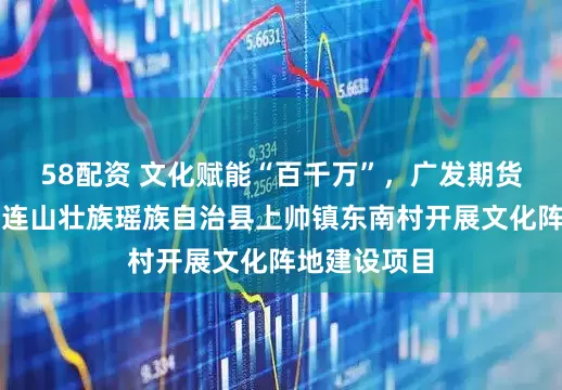 58配资 文化赋能“百千万”,广发期货资助广东省连山壮族瑶族自治县上帅镇东南村开展文化阵地建设项目